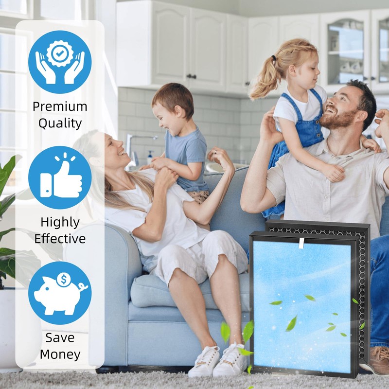 APPLIANCEMATES HSP001 Filter Replacements for Hathaspace Air Purifier HSP001, 4-in-2