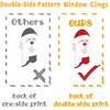 Christmas Window Stickers,pcs Christmas Snowflake Window Stickers,Reusable Static Window Clings,Xmas
