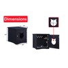 Cat House Side Table, Nightstand Pet House, Litter Box Furniture