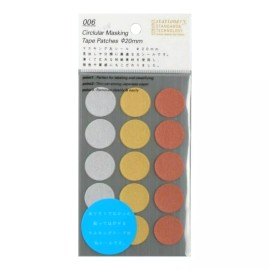 Stalogy Masking Tape Dot Patches: 0.8 in. diameter / 15 dots / 10 sheets  **Deal