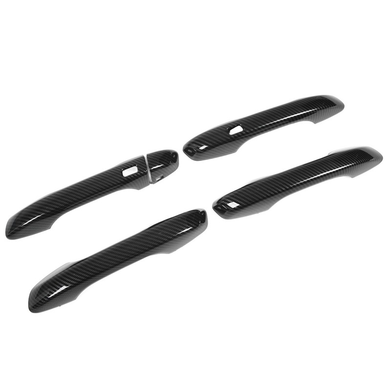 Car Exterior Door Handle Panel Carbon Fiber Style Outer Handle