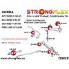 Strongflex PU Front Radius Rod Bushing 081740B fits Honda Accord,