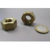 Basic Extra Wide, Heavy, Brass Hex Nuts RH, 9/16"-12 x