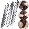 Ericotry 6 x Black Plastic French Hair Styling 7.5"