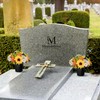 Memobloom Artificial Grave Flower Pots: 2 Pcs Graves Autumn Flowers