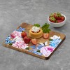 Dolly Parton Acacia Wood Serving Board with Floral Design, 7.09x8.86