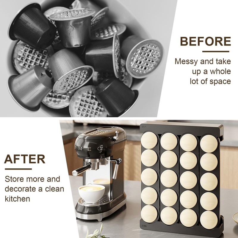 Coffee Capsules Storage Capsule Holder Coffee Organiser Wall Mounted Coffee