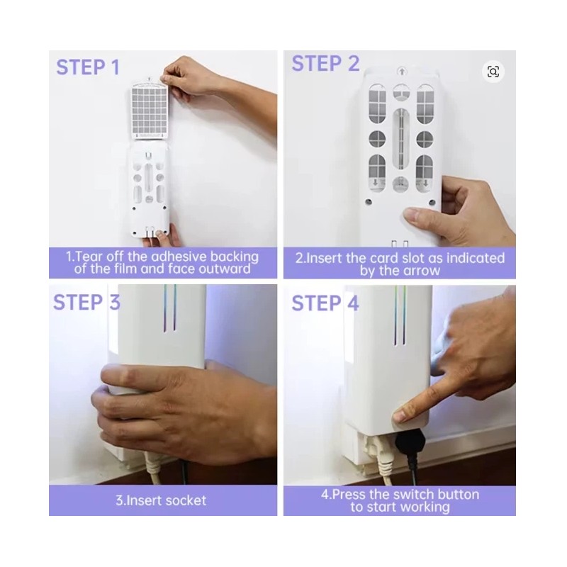 Burlan Flying Insect Trap Plug in Mosquito Bug Zapper with