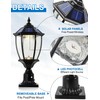GYDZ Solar Outdoor Lamp Post Light with Dusk to Dawn
