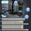 VELKPRO Wireless Headset with Microphone - Single-Ear Noise-Isolating Headphone for