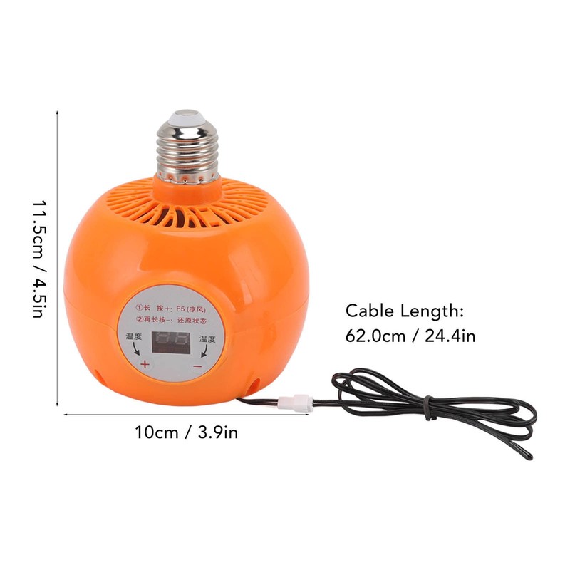 Zerodis Poultry Heater Lamp with Auto Constant Temp for Rabbits