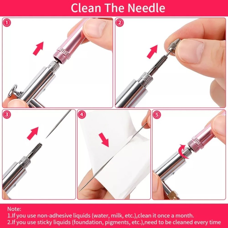 ForeverLily Kit Mini Aerógrafo Inalámbrico Arte, Tatuaje, Artesanía