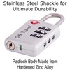 TSA Approved Luggage Locks Suitcase Locks with Indicator Open Alert