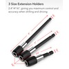 QWORK 3 Pcs 1/4 Inch Hex Shank Quick Release Bar