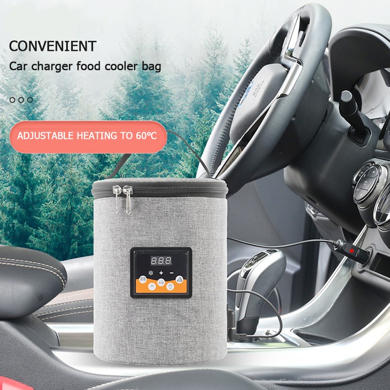 3.8L Car Bottle Warmer Baby Feeding Milk Heating Bag Travel