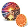 Leafence Sunset Beach Sobriety Coin Commemorative Coin Recovery Addiction NA