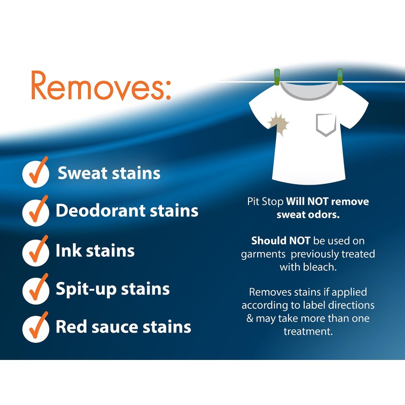 Pit Stop - Sweat Stain & Deodorant Stain Remover, Multi-Stain