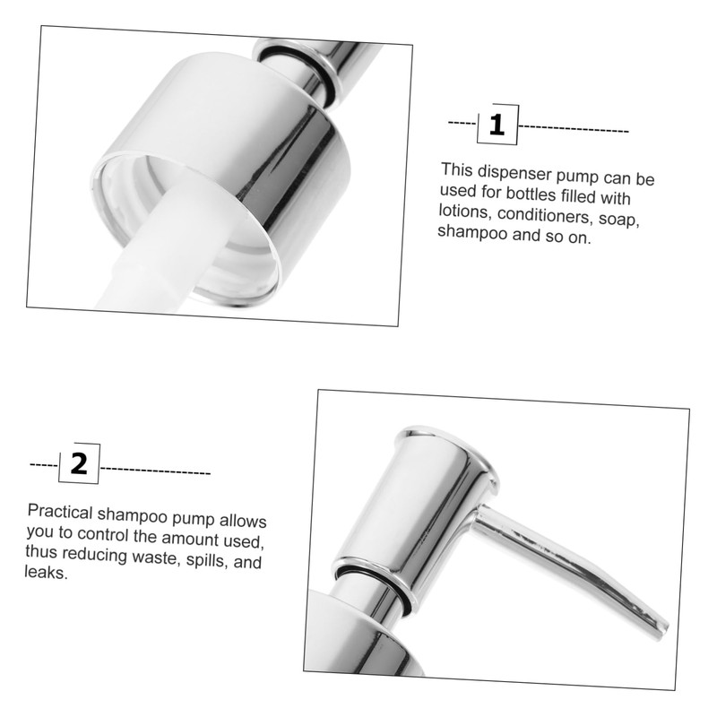 Mobestech 2pcs Hand Pump Head Soap Pump Replacement Makeup Bottle