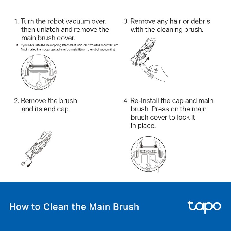 Tapo Brush & Filter Replacement – Includes Easy to Replace