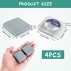 4Pcs Kneaded Art Erasers, Grey Kneadable Artists Putty Rubber,Create Highlights,