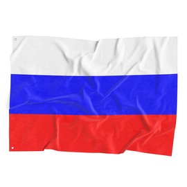 Russian Flag Russia National Flag Polyester Fiber 3x5 Feet Flag, Bright Colors And Anti-ultraviolet Fade Flag Indoor Outdoor Banner
