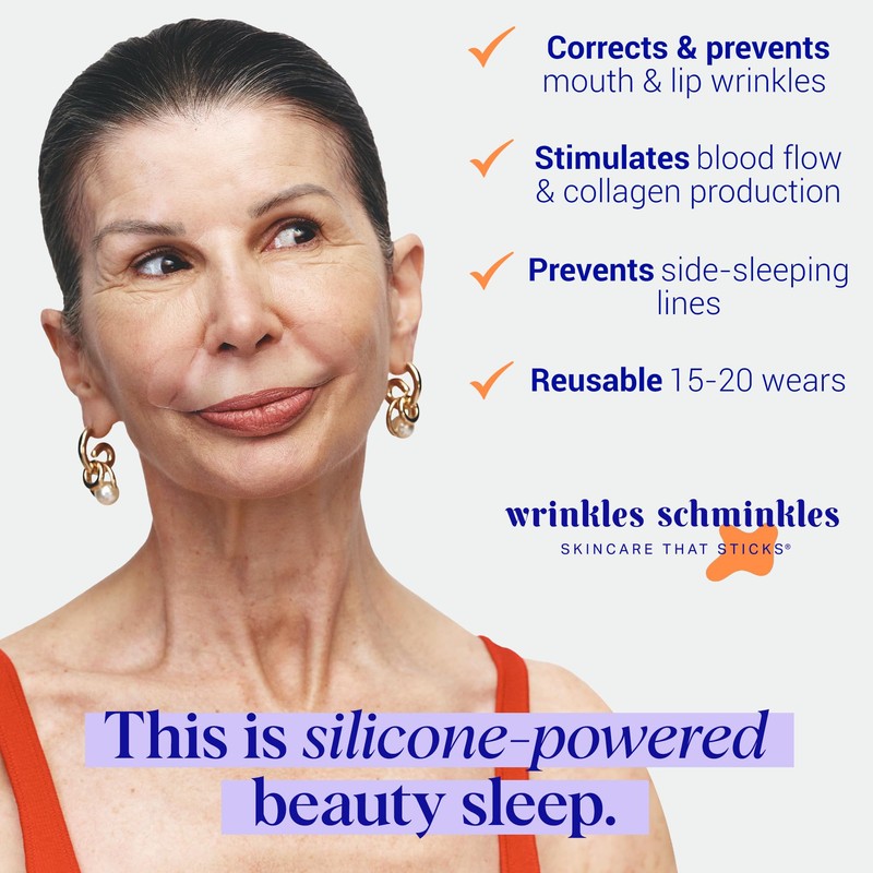 Wrinkles Schminkles Mouth & Lip Wrinkle Patch - Reusable Silicone