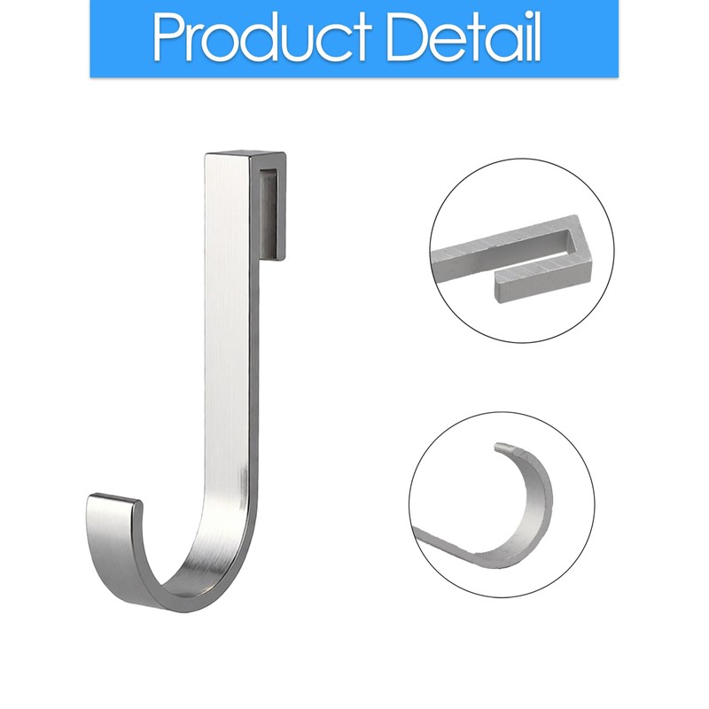 HLGHLG Wire Shelving J Hooks, 10-Pack Heavy Duty Aluminum Under