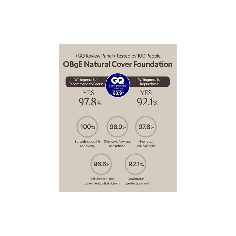 OBgE [OBgE]Natural Cover Foundation (3 Colors)