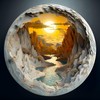 Classic Puzzles, Round Puzzle 1000 Pieces Puzzle Adults, Vision 3D