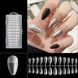 Eseres Acrylic Nail Art Kits for Beginner Nail Design Kit Pre-shaped Clear Full Cover False Nails for Nail Tools Kit