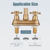 Aolemi 4 Inch Centerset Bathroom Sink Faucet Vintage 2 Cross