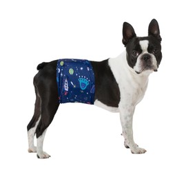 Pet Soft Dog Belly Band - 3 Packs Reusable Dog Diapers Male|Male Dog Diapers Belly Wraps - Washable Dog Belly Bands for Male Dogs (Starry Sky, XS)