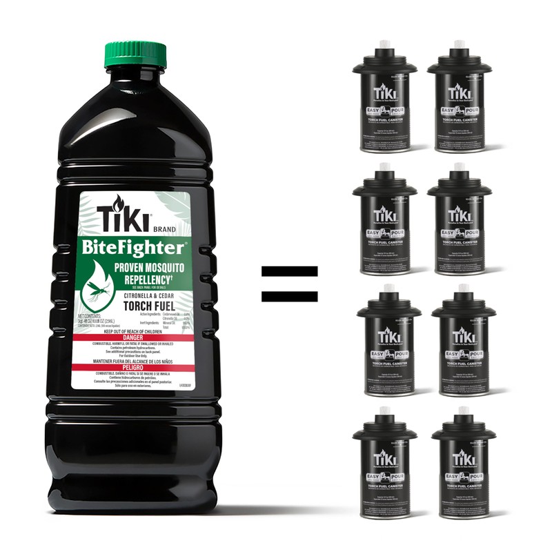 TIKI BiteFighter Mosquito Repellent Torch Fuel – 3/4 Gallon (100