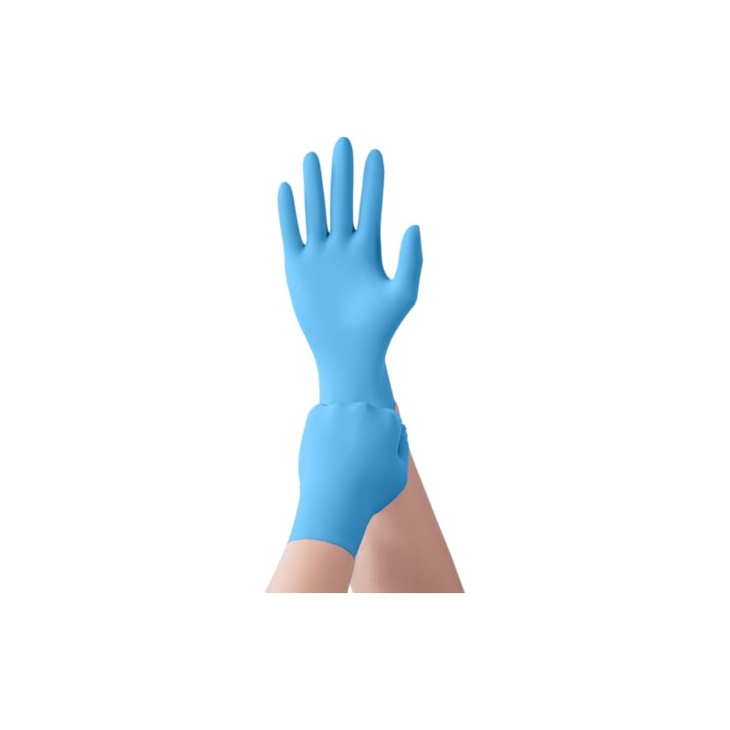 Kunzer 9NH11 Nitrile Disposable Gloves - Pack of 100 Blue
