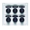 BEP 900-6WPW Splash Proof Panel - 6 Way - White