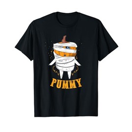 Funny Mummy Pumpkin T-shirt Costume for Kids Men & Women