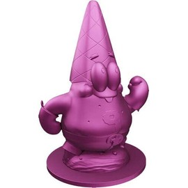 Spongebob Gnerd Gnome: Pink Chrome Exclusive Patrick-Man (PVC Garden Gnome)
