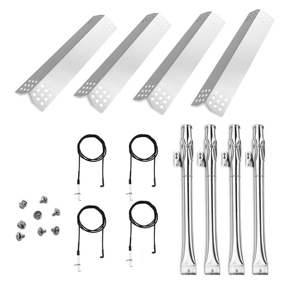 Uniflasy Replacement Parts Kit for Home Depot Nexgrill 720-0830H, 720-0830D, 720-0783E, Kenmore 122.33492410 Members Mark720-0830F BHG720-0783H 720-0888n Grill Burner Cover Heat Plate Igniter