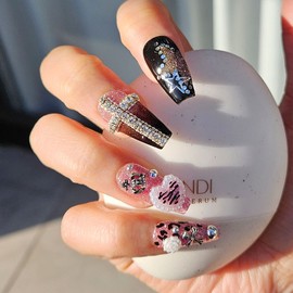 Gyaru Handmade Nail Tips - Square / 갸루 수제네일팁 - 스퀘어
