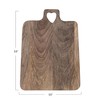 Creative Co-Op Mango Wood Cheese/Cutting Board with Heart Shaped Handle,