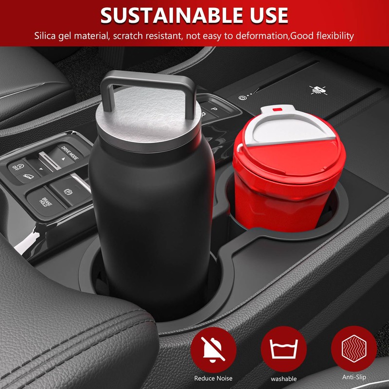 Xipoo Cup Holder Compatible with 2023-2026 Honda Pilot Silica Gel