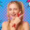 MYANAIL Fun Lobster Bracelet Ring Set for Women 3D Red