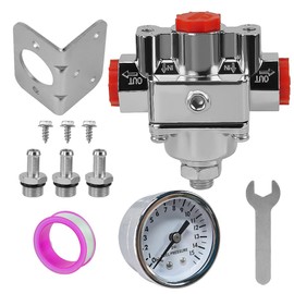 12-804 Adjustable Fuel Pressure Regulator With Gauge