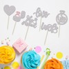 24 piezas de decoración para cupcakes, diseño de corazón con