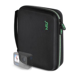 HSU Protective Carrying Case Compatible with Go Pro Hero 13, 12, 11, 10, 9, 8, 7, 6, 5, 4, 3 and Accessories, Light and Medium Security Bag, Compact and Safe Action Camera Travel Storage