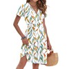 AUSELILY Womens Summer Dresses 2025 Short Sleeve V Neck Floral