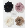 monscliff Scrunchie Hair Elastic, Non-Marking Hair Accessory, Adult, Stylish, Black