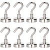 SZKKQKJ Magnetic Hooks, 8 Magnetic Hooks, Super Strong Magnets with