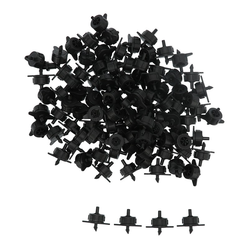 100Pcs 4L Pressure Compensating Drip Emitters Detachable Irrigation Dripper Nozzle