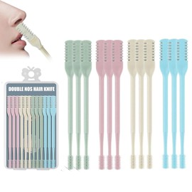 Kilicomy 12-Piece 360° Rotating 2-in-1 Nasal Hair Trimmer, Nostril Hair Removal Tool, Double-Sided Nose Hair Cutter for Both Women and Men